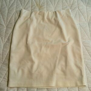 Philosophy Cream Colored Pencil Skirt. Fully lined